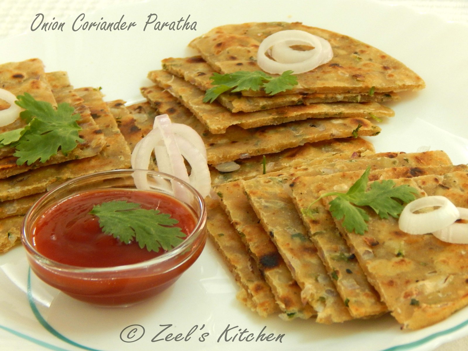 Onion Coriander Paratha Recipe Zeel's Kitchen