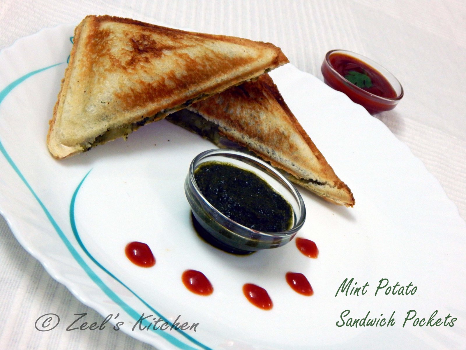 Mint Potato Sandwich Pockets Recipe Zeel's Kitchen