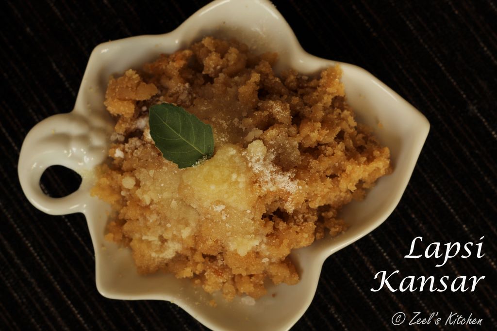Traditional Gujarati Lapsi Recipe | Churma Lapsi | Kansar | Gujarati Sweet Pudding 