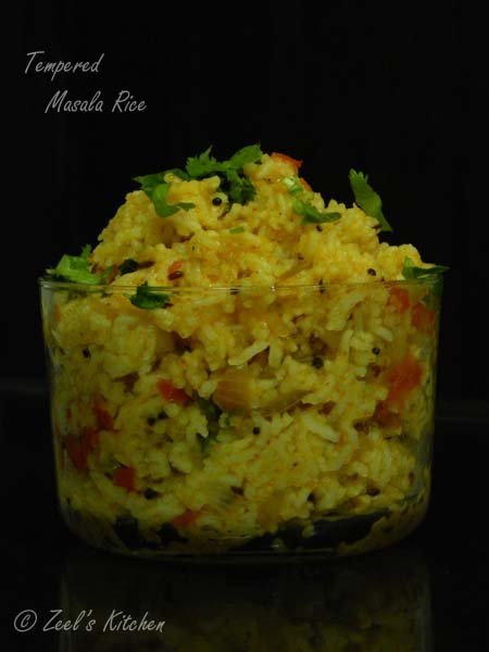 Tempered Masala Rice Recipe |Left Over Rice Recipe | Zeel's Kitchen