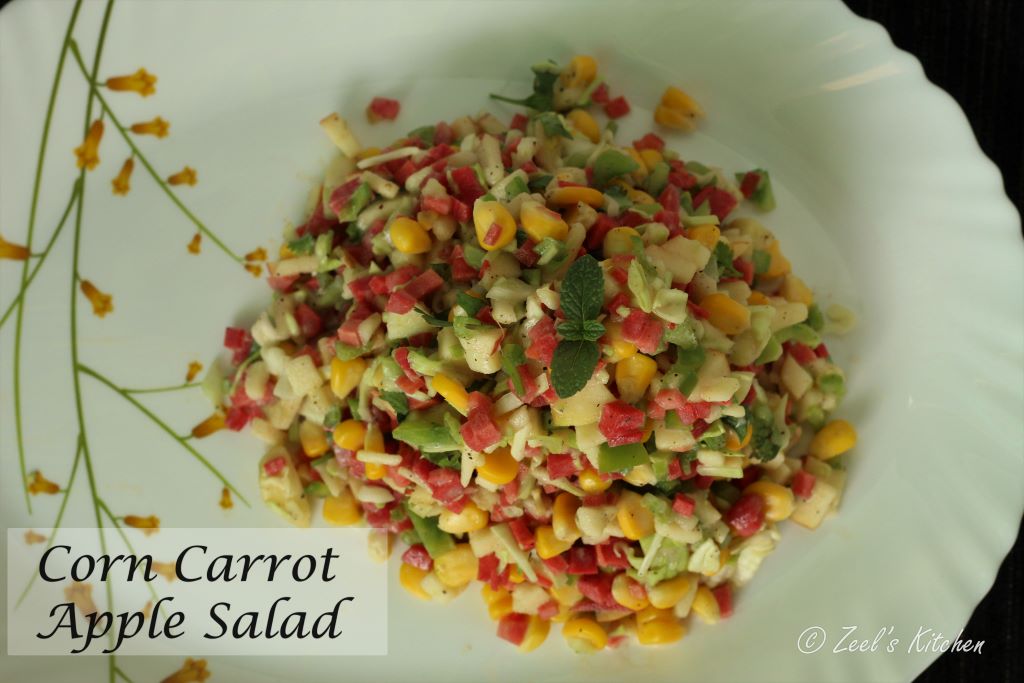 Corn Carrot Apple Salad | Corn Carrot Apple Salad Recipe