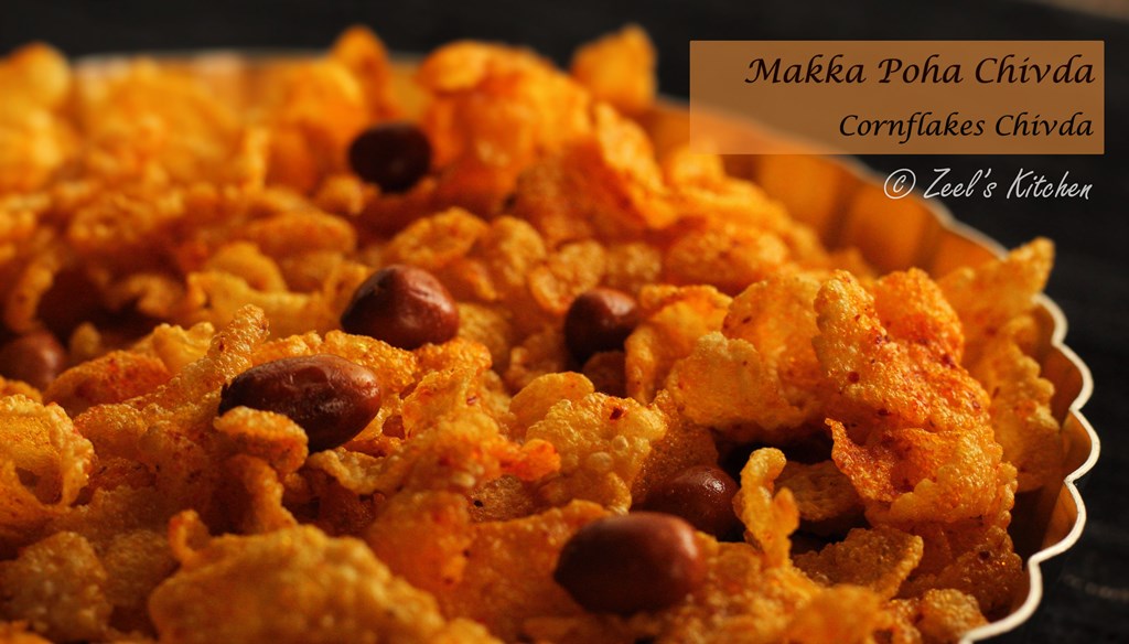 Cornflakes Chivda | Makka Poha Chivda | Fried Makka Poha Mixture