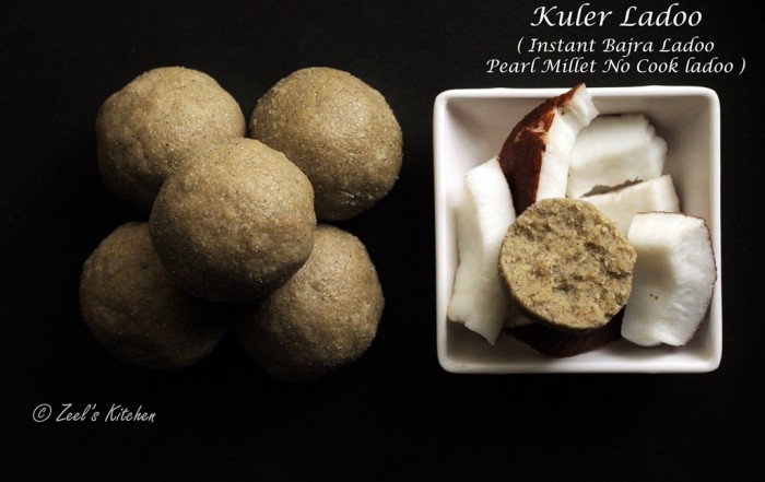 Kuler Ladoo | Instant Bajra Ladoo Recipe | Pearl millet no-cook ladoo Recipe