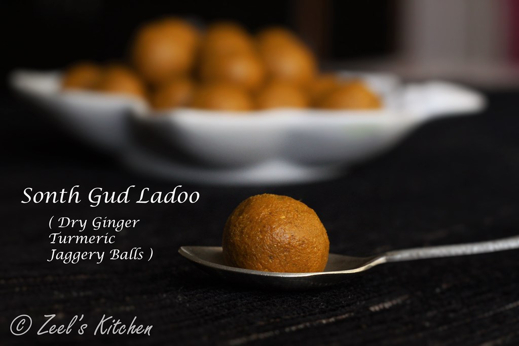 Sonth Gud Ladoo / Sonth Gur Ki Goli / Immunity-Boosting Balls / Dry Ginger Turmeric Jaggery Balls 