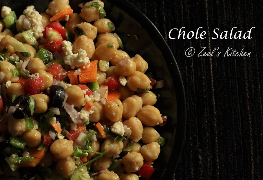 Chole Salad | White Chickpea Salad | Kabuli Chana Salad Recipe