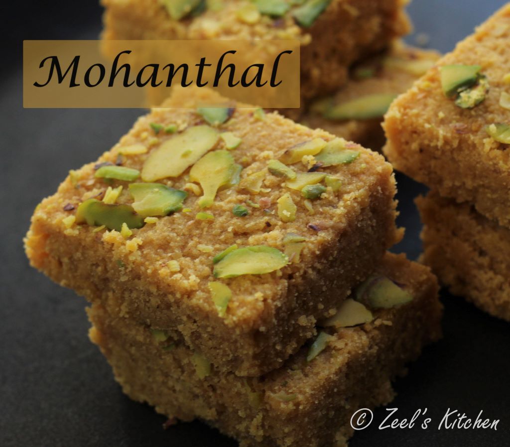 Traditional Gujarati Mohanthal Recipe | Gujarati Mohanthal Recipe | Gram Flour Fudge