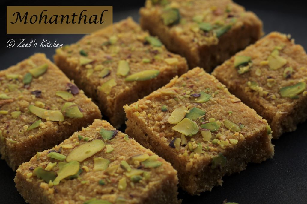 Traditional Gujarati Mohanthal Recipe | Gujarati Mohanthal Recipe | Gram Flour Fudge
