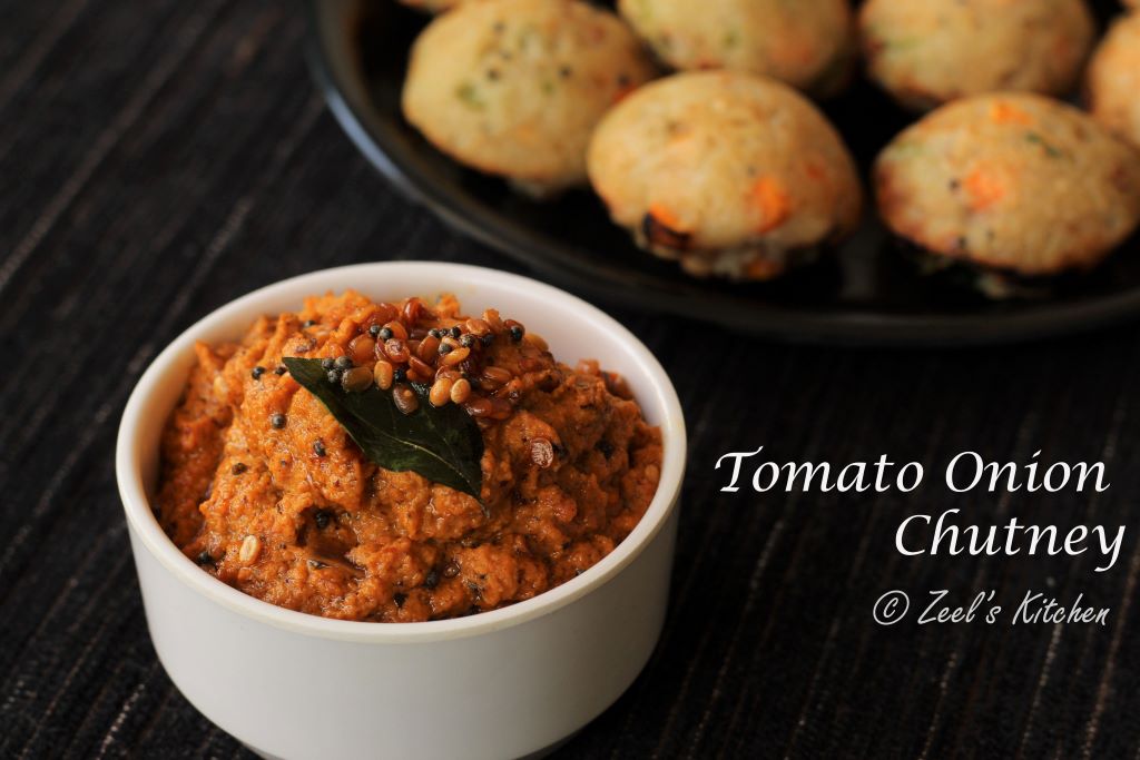 Tomato Onion Chutney Recipe | South Indian Red Chutney Recipe