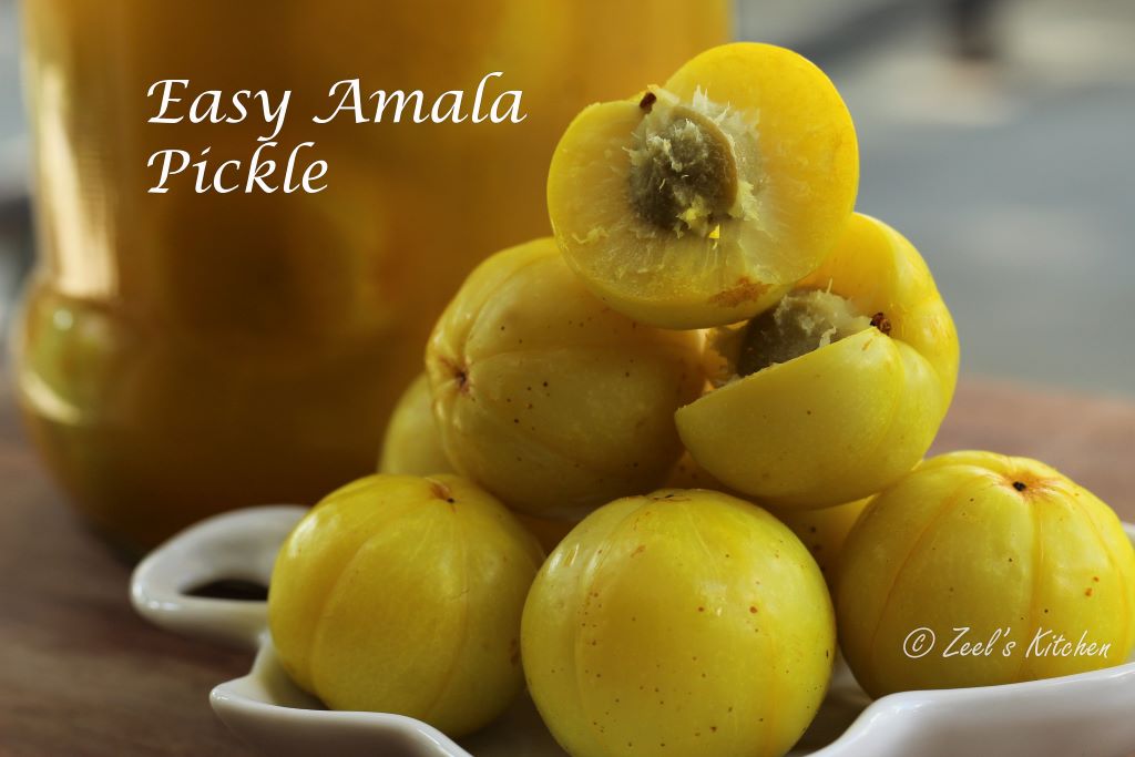 Easy Amala Pickle | Athela Amla | Indian Gooseberry in Brine Recipe