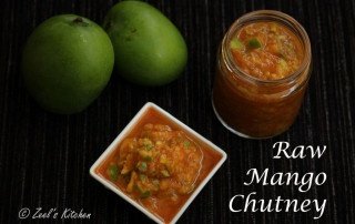 Raw Mango Chutney | Gujarati Style Raw Mango Chutney Recipe | Khatti Meethi Kachi Keri ni Chutney