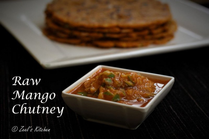 Raw Mango Chutney Gujarati Raw Mango Chutney Zeel's Kitchen