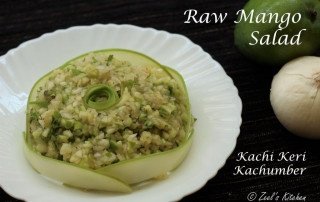 Raw Mango Salad | Raw Mango Onion Kachumber | Kachi Keri Kachumber