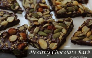 Healthy Chocolate Bark | Chocolate Bark with Roasted Nuts and Seeds