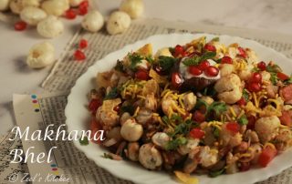 Makhana Bhel | Fox Nut Bhel | Healthy Fox Nut chaat Recipe