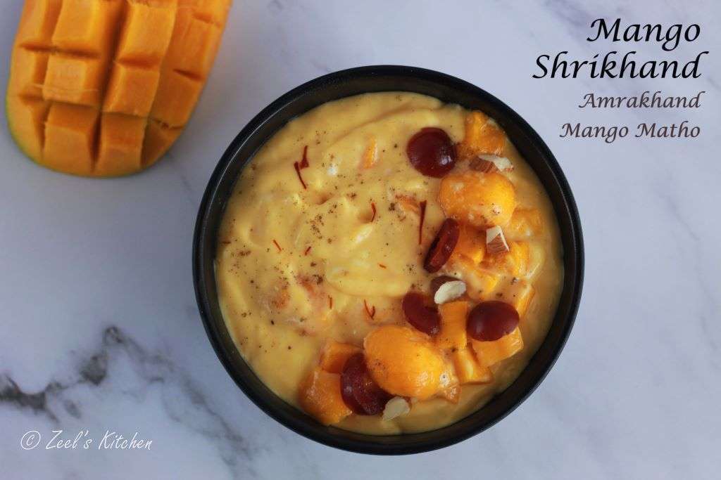 Mango Shrikhand Recipe | Amrakhand Recipe 